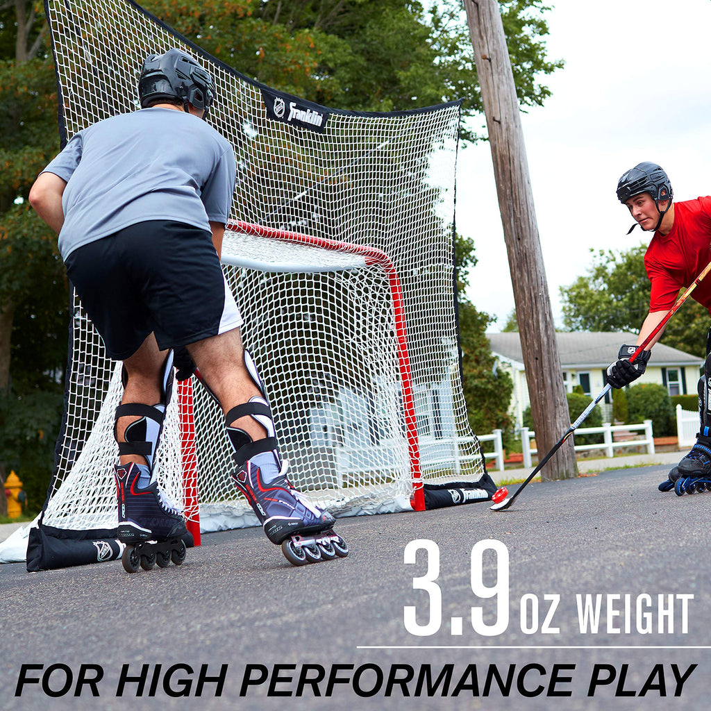 Franklin Sports Nhl Street Roller Hockey Pucks - (6) Pro Commander Outdoor Roller Hockey Pucks For Practice + Training - Outdoor