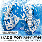 Franklin Sports Nfl Detroit Lions Football - Youth Mini Football - 8.5'' Junior Size Ball - Spacelace Easy Grip Texture- Perfect