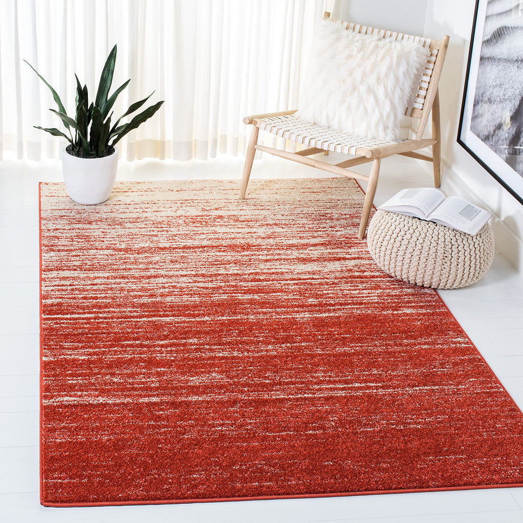 Safavieh Adirondack Collection 9 X 12 Orange  Grey Adr113P Modern Ombre Non-Shedding Living Room Bedroom Dining Home Office Area