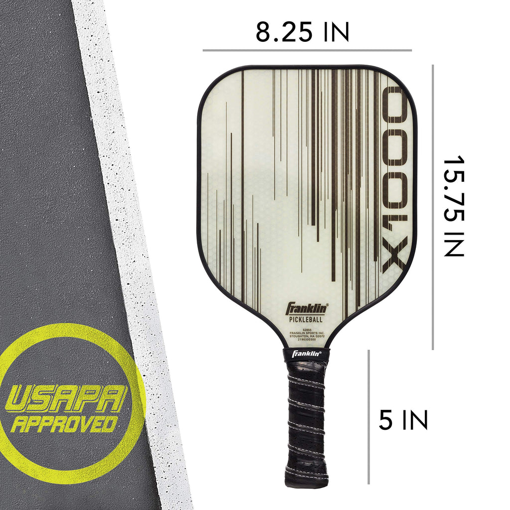 Franklin Sports Pickleball Paddle - X-1000 Polypropylene Core Pickleball Racket - Official Usa Pickleball (Usapa) Approved Pickl