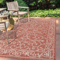 Jonathan Y Smb106B-9 Charleston Vintage Filigree Textured Weave Indoor Outdoor Area-Rug Classic Coastal Easy-Cleaning Bedroom Ki
