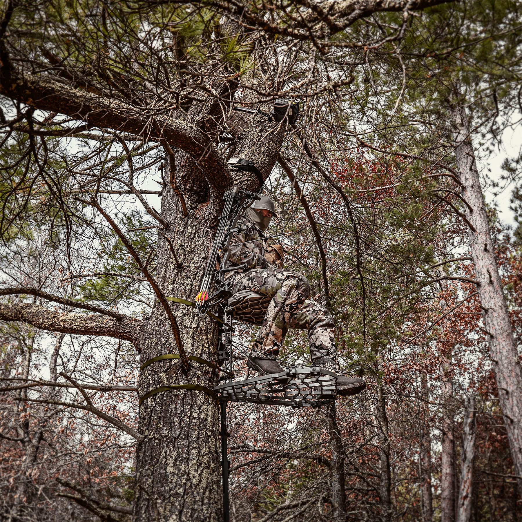 Xop Vanish Evolution - Cast Aluminum Hang On Tree Stand For Hunting - Deluxe Deer Stand