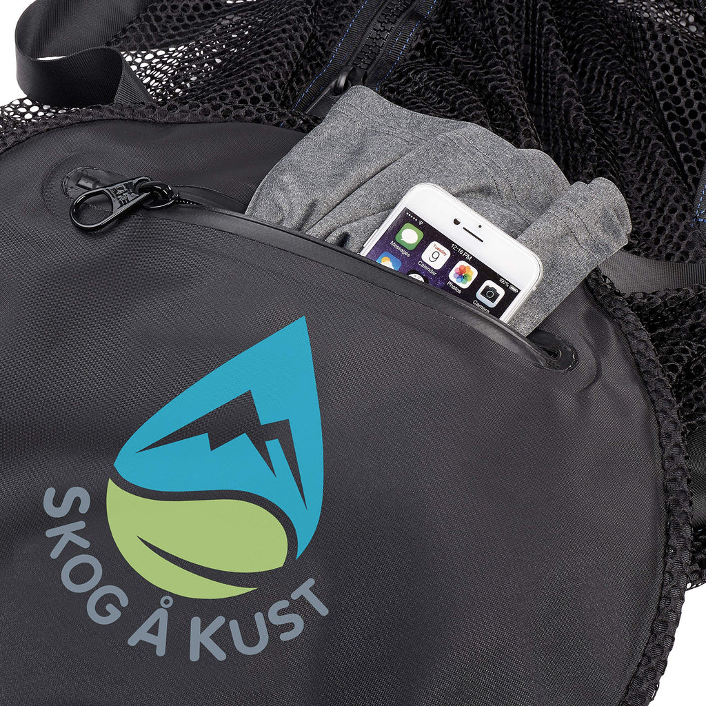 Skog ? Kust Scubasak Collapsible Mesh Duffle Bag With Exterior Waterproof Pocket