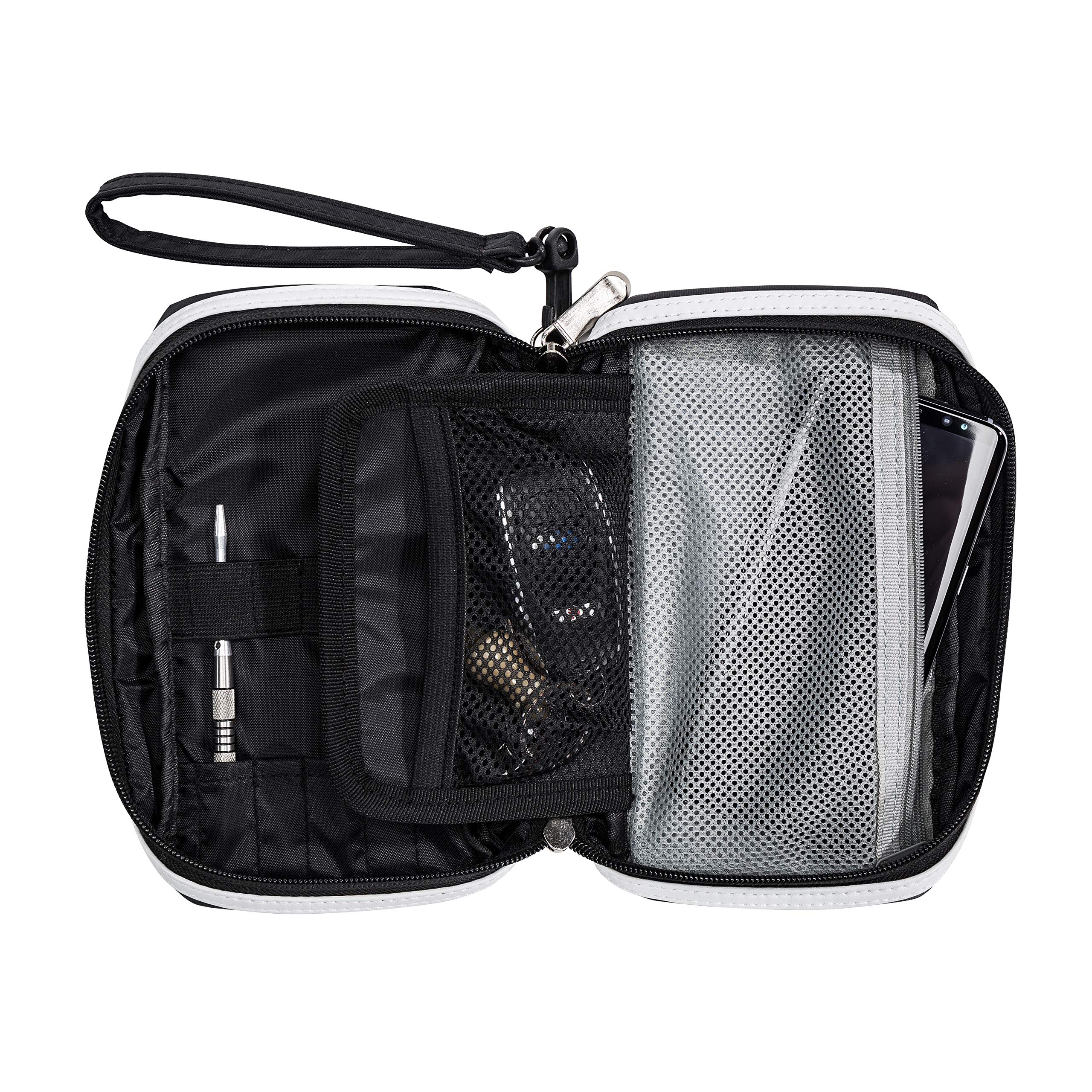Franklin Sports Dart Maintenance Kit For Soft Tip And Steel Tip Darts - Comes With Handy Carrying Case And Stone Sharpener,Black