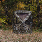 Barronett Blinds Big Mike, Portable Hunting Blind, Tall Hub Blind, Shoot While Standing, Low Profile Windows, 2-Person, Crater T