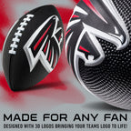 Franklin Sports Nfl Atlanta Falcons Football - Kids Foam Football - Soft Football - Mini Size - Perfect For Gameday - 8.5'' 3D L