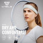 WRELS Fitness Headbands Ice Silk Workout Headband Cooling Forehead Wrap No-Slip Running Sweatband Moisture-wicking Hairband