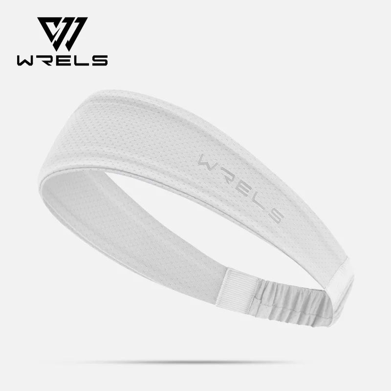 WRELS Fitness Headbands Ice Silk Workout Headband Cooling Forehead Wrap No-Slip Running Sweatband Moisture-wicking Hairband