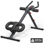 MERACH 2314 Ab Machine Adjustable Trainer Workout Foldable Knee Protection Abdominal Exercise Machine Core Ab Exercise System Trainer
