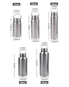 1pc Large Capacity Stainless Steel Sport Water Bottle Single-layer Rugged Water Cup Metal Bottle Drinkware Camping Sports Gym