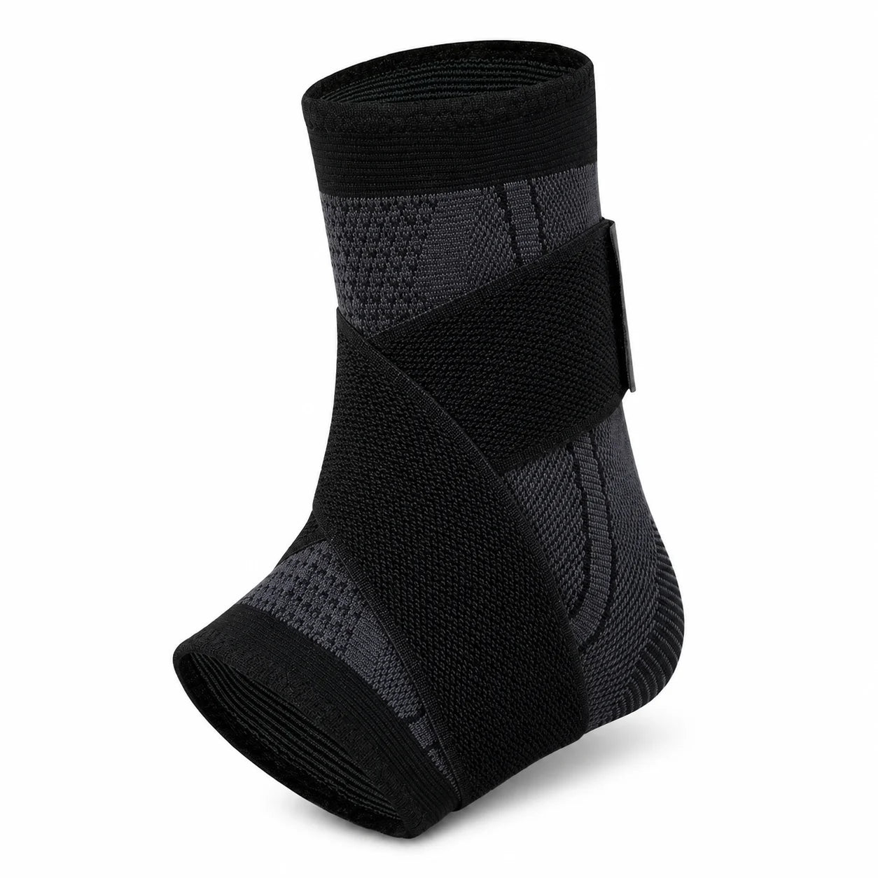 Adjustable Ankle Support Brace Compression Sleeve Wrap Strap Breathable Knit Stabilizer for Sports Running Training Adult Unisex