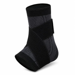 Adjustable Ankle Support Brace Compression Sleeve Wrap Strap Breathable Knit Stabilizer for Sports Running Training Adult Unisex