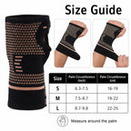 Wrist Support Sleeve Compression Brace with Thumb Opening Breathable Knit Hand Wrap for Sports Fitness Gym Daily Use Black S M L