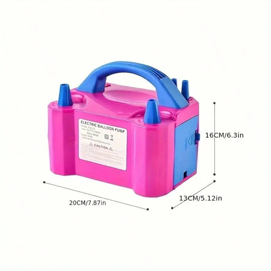 1pc Electric Balloon Air Cushion Pump Tool, Portable Automatic Inflation Machine, Double Hole Inflation Device, Inflation Machin