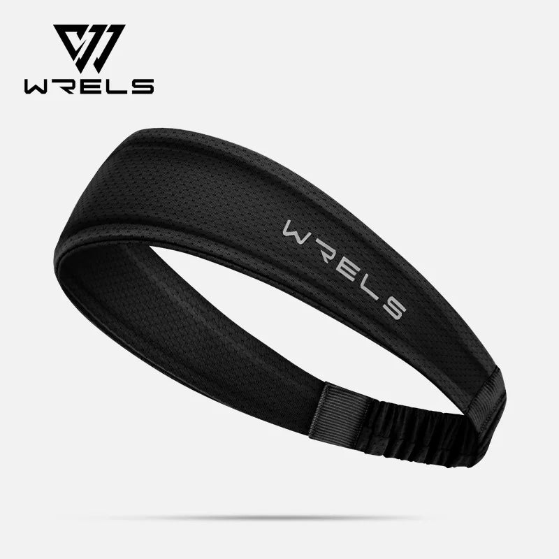 WRELS Fitness Headbands Ice Silk Workout Headband Cooling Forehead Wrap No-Slip Running Sweatband Moisture-wicking Hairband