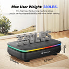 MERACH Vibration Plate Exercise Machine with Light Whole Body Workout Power Vibrate Platform Vibration Plate Lymphatic Drainage