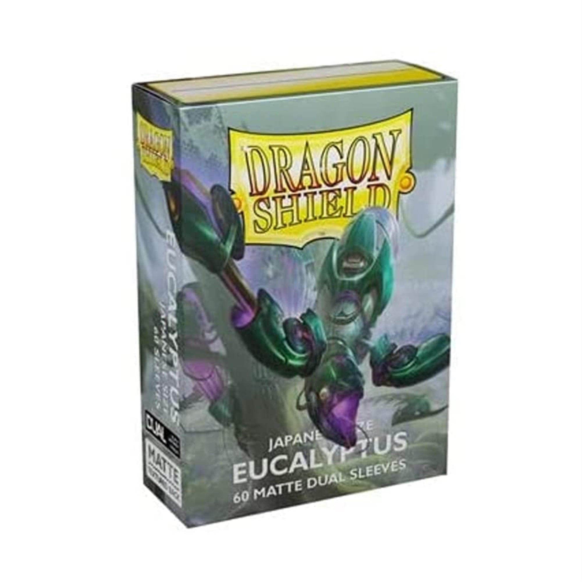 Arcane Tinmen Dragon Shield Japanese Size Sleeves - Matte Dual Eucalyptus 60CT - Card Sleeves Smooth & Tough - Compatible with P