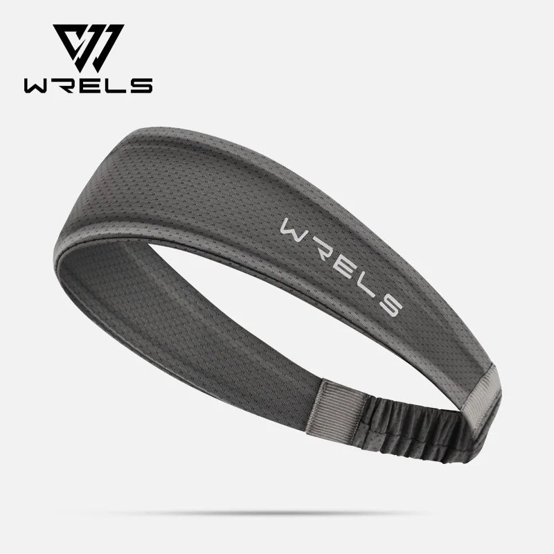 WRELS Fitness Headbands Ice Silk Workout Headband Cooling Forehead Wrap No-Slip Running Sweatband Moisture-wicking Hairband