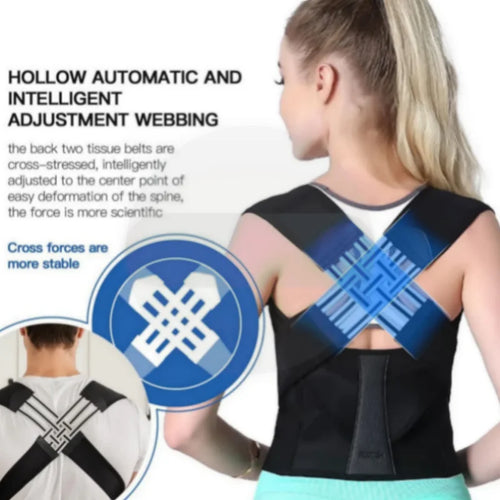 "Unisex Adult Hunchback Corrector, Posture Correction Shoulder Strap, Back Straightening Posture Aid, Brace — Breathable & Comfortable, Ideal for Daily Home Use and Fitness Shaping