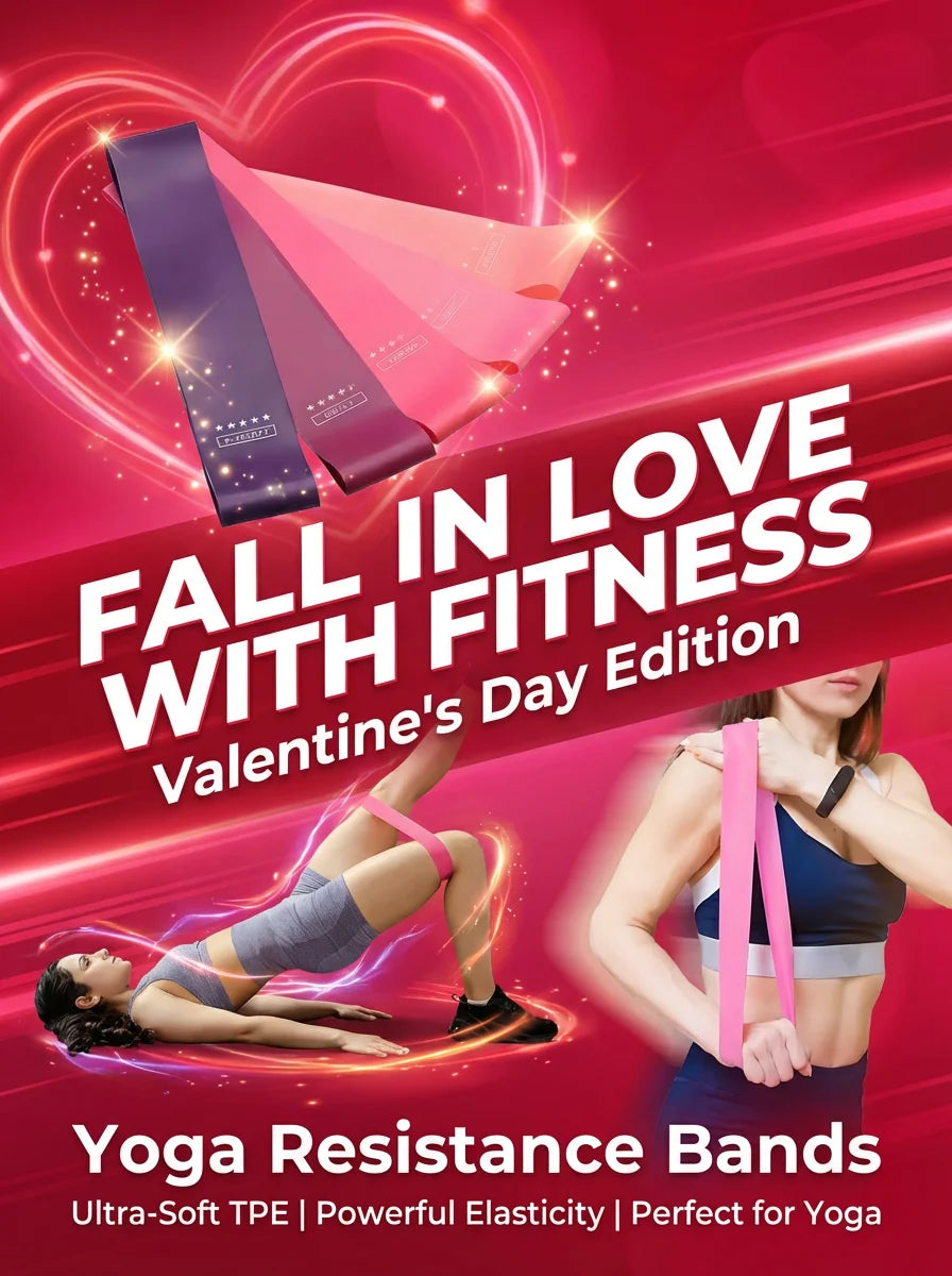 Yoga Resistance Band – TPE Material, Soft & High Elasticity, for Yoga & Glute Squats, Durable