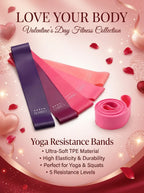 Yoga Resistance Band – TPE Material, Soft & High Elasticity, for Yoga & Glute Squats, Durable
