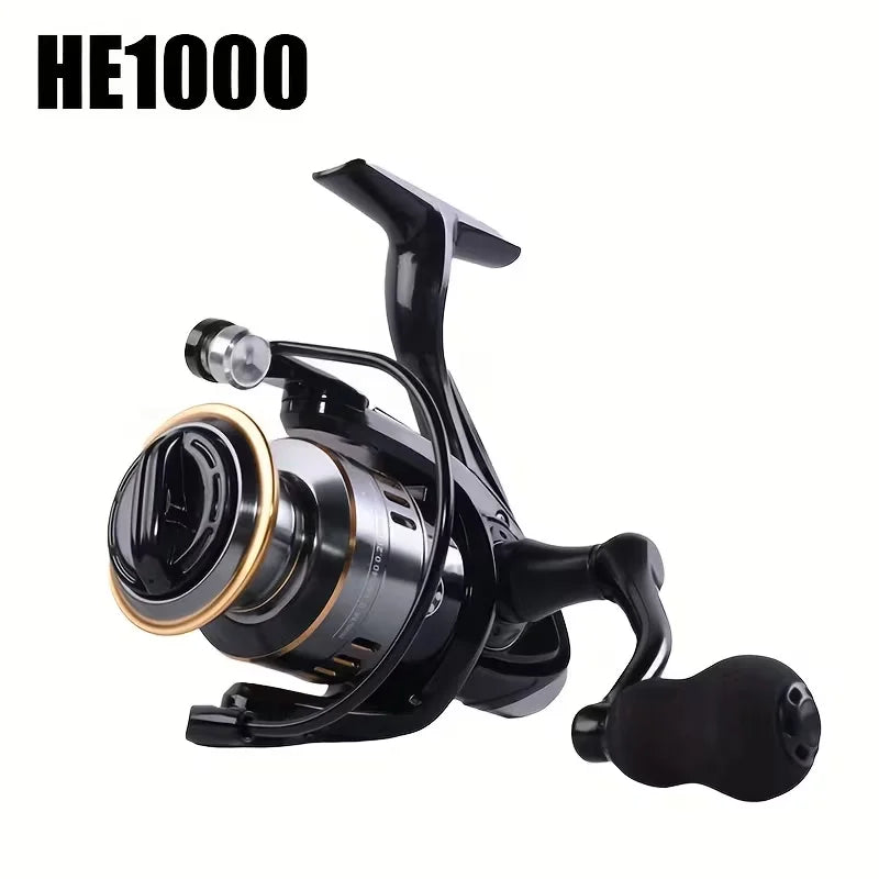 1pc Fishing Reel with a Spinning Wheel, Aluminum Wire Cup, Aluminum Rocker Arm, 5.2:1 Gear Ratio, 22.05 Pounds of Resistance. Smooth and Sensitive at the Outlet. Left and Right Hand Interchangeable Rotating Fishing Reel