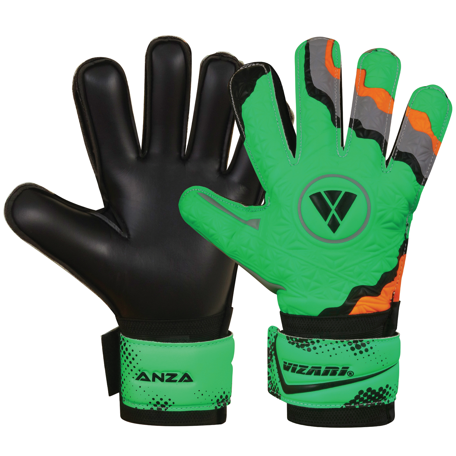 Vizari ANZA F.P. Goalkeeping Glove - Green/Black