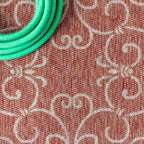 Jonathan Y Smb106B-9 Charleston Vintage Filigree Textured Weave Indoor Outdoor Area-Rug Classic Coastal Easy-Cleaning Bedroom Ki