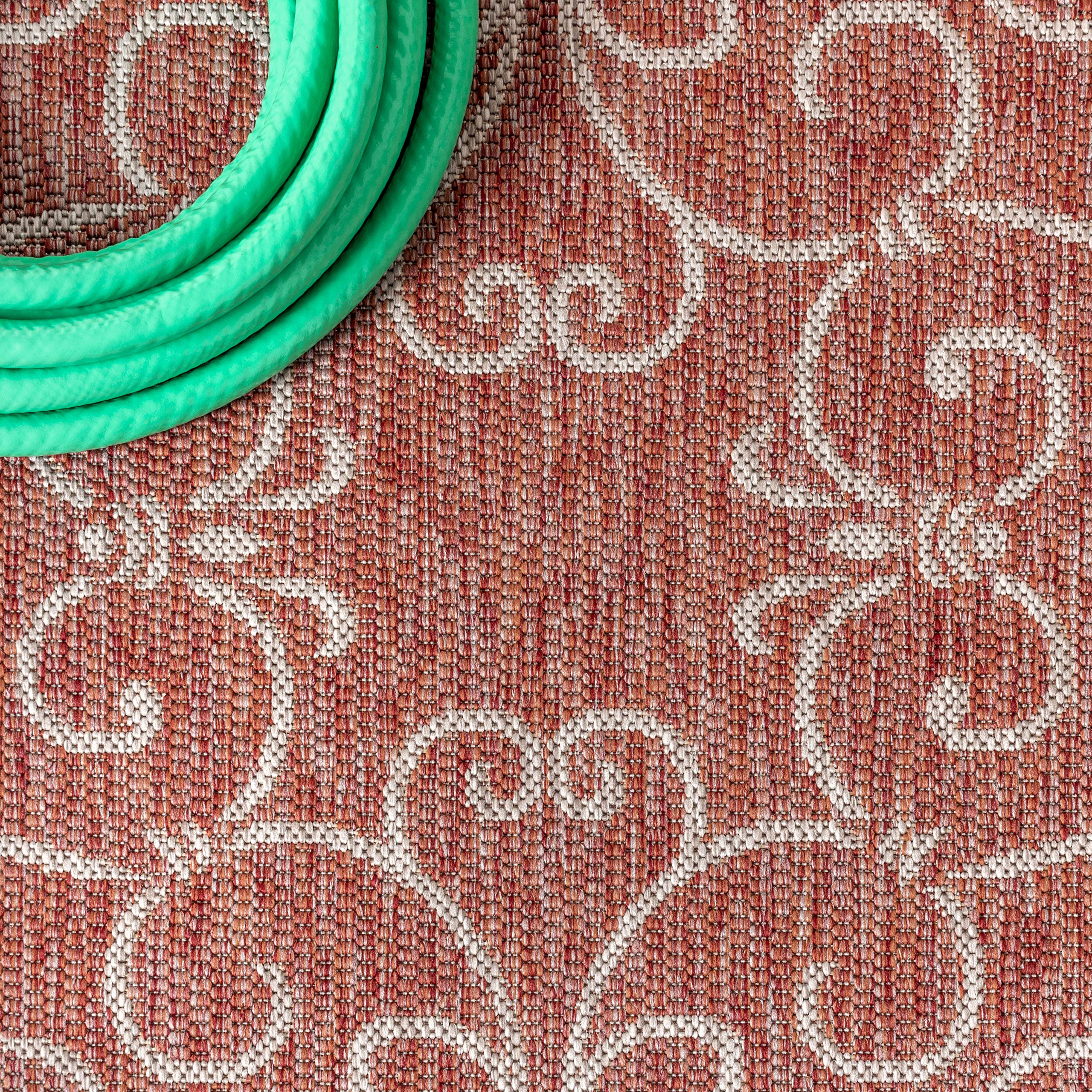 Jonathan Y Smb106B-9 Charleston Vintage Filigree Textured Weave Indoor Outdoor Area-Rug Classic Coastal Easy-Cleaning Bedroom Ki
