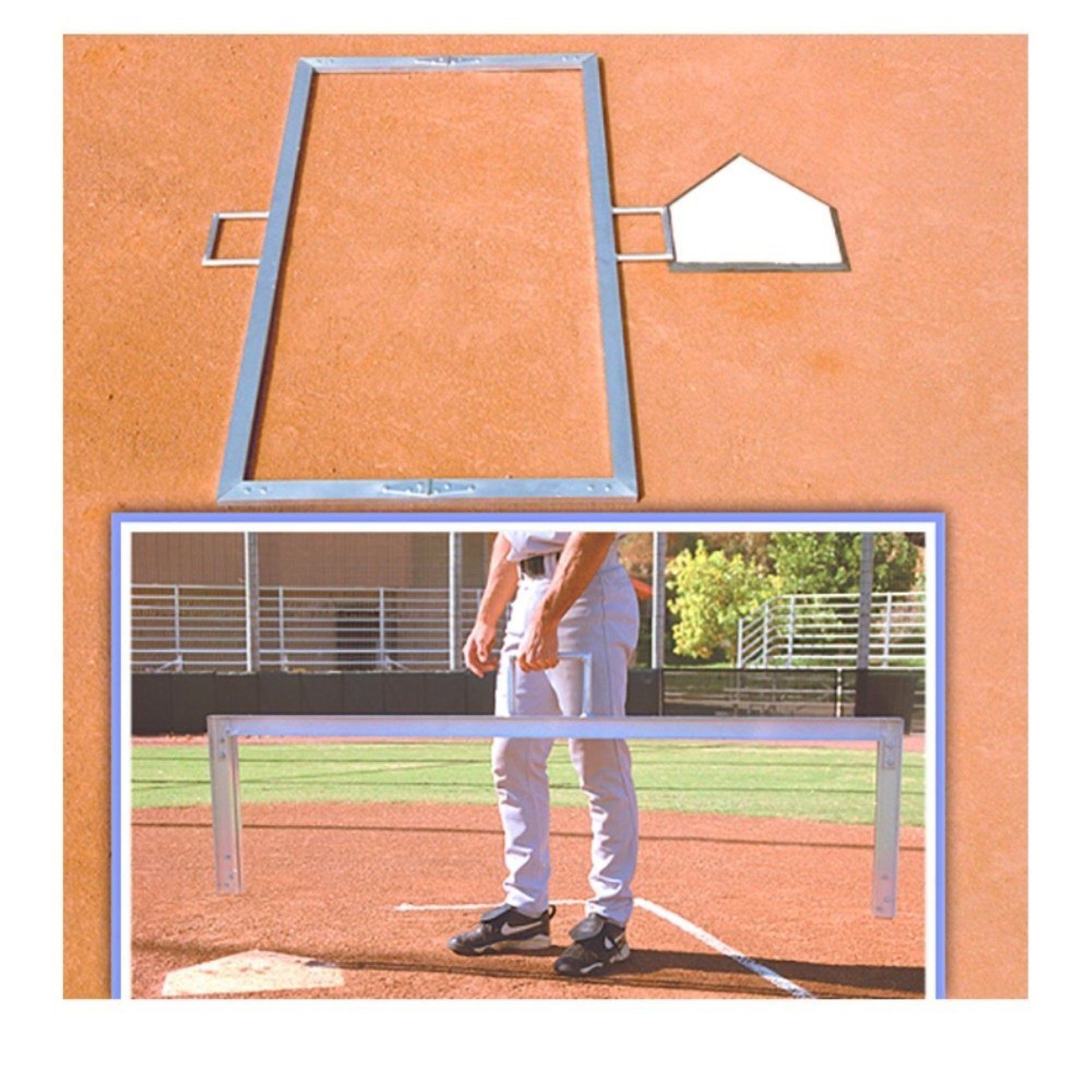 Foldable Batter'S Box Template- 4' X 6'
