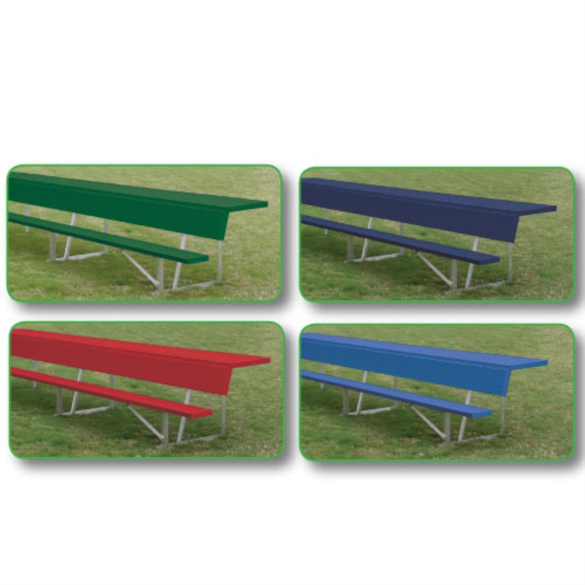 21 Player Bench w/ Shelf (colored)