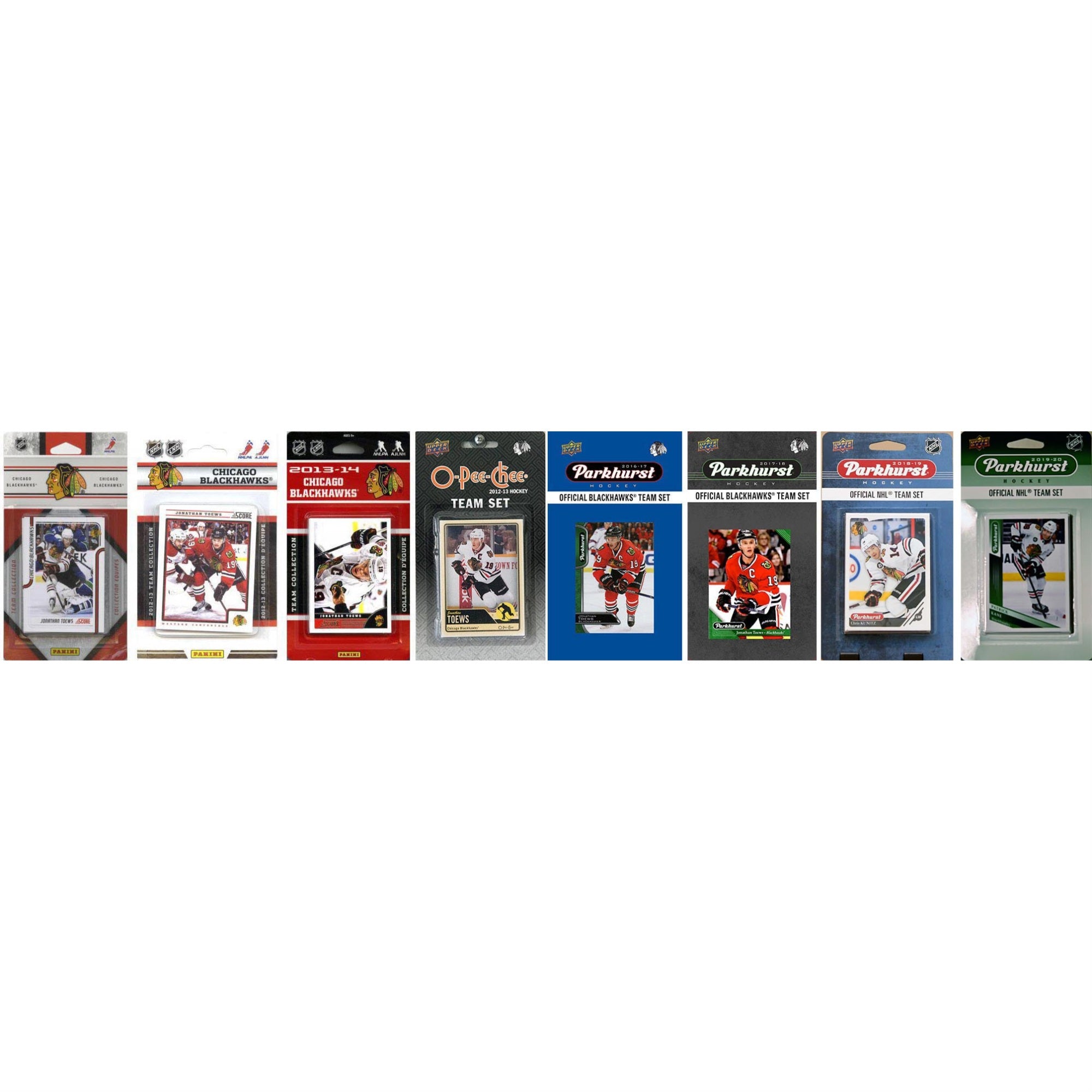 Nhl Chicago Blackhawks 8 Different Licensed Trading Card Team Sets