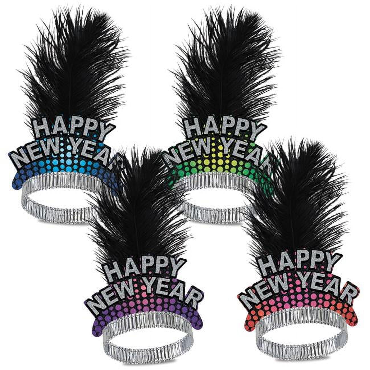Beistle 8836750 Cheers to the New Year Tiaras  Assorted Color  Pack of 50