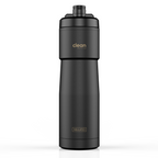 Clean Bottle Insulated Bike Water Bottle, 23 oz, Black, Easy Clean Nozzle, Squeeze Design, Model SPT23001