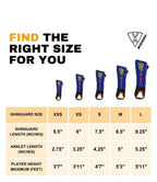 Vizari Blaze Soccer Shin Guard – Blue/Orange
