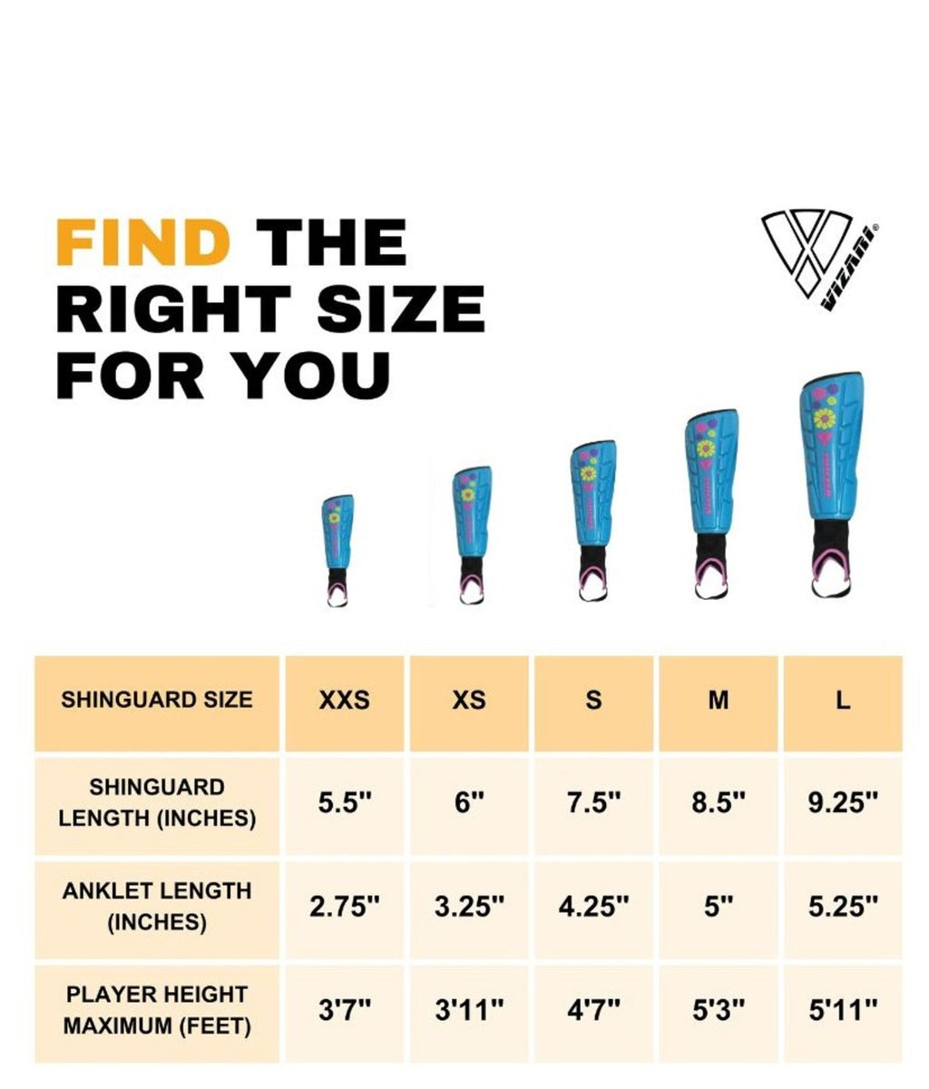 Vizari Blossom Soccer Shin Guards for Kids & Adult with One Pair of Socks - Pink - Vizari Sports