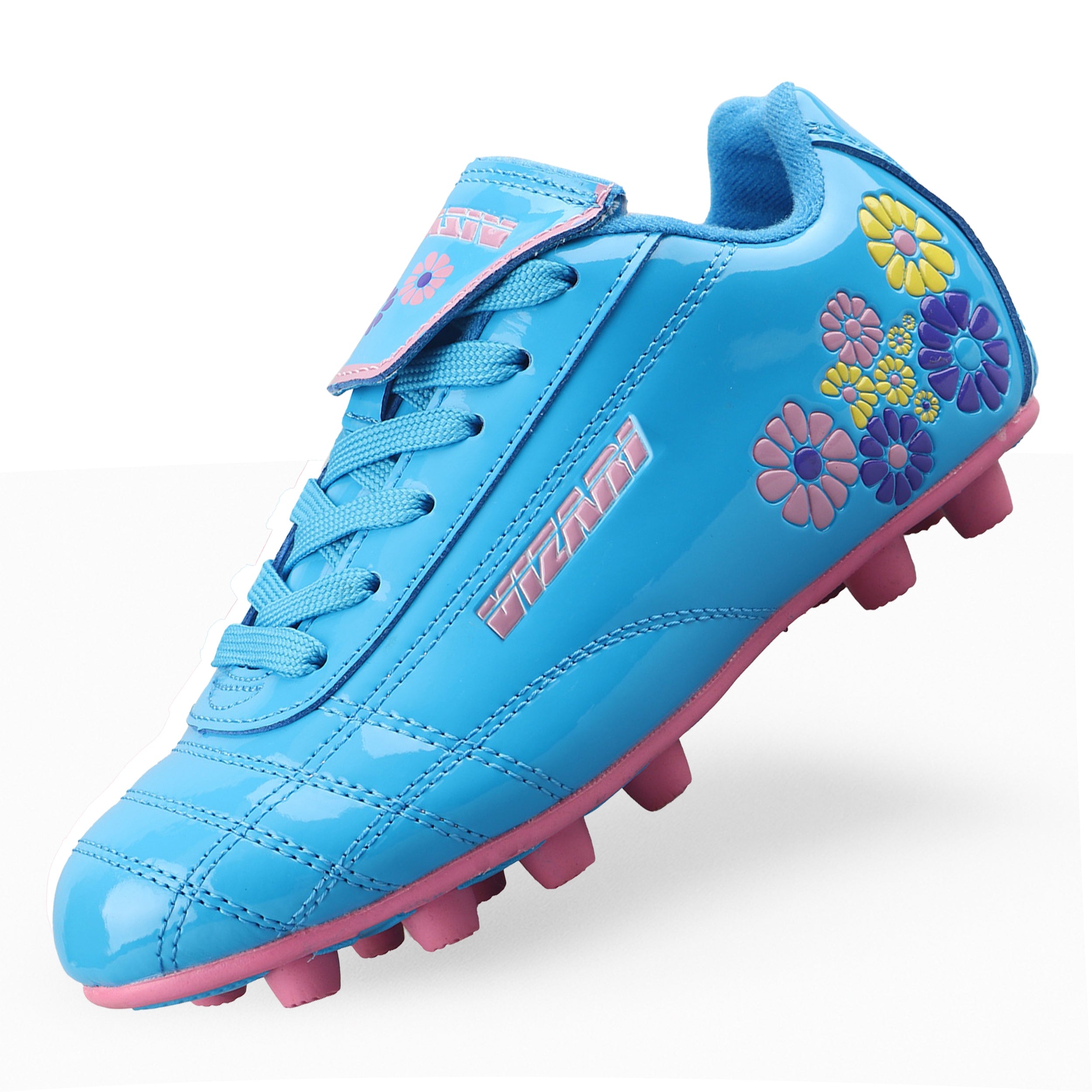 Blossom Firm Ground Soccer Shoes-Blue/Pink - Vizari Sports