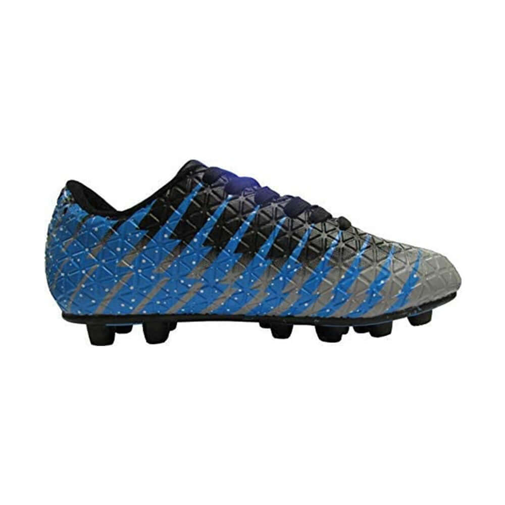Bolt Firm Ground Soccer Shoes -Black/Sky/Silver - Vizari Sports