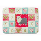'Caroline'S Treasures Old English Sheepdog Love Machine Washable Memory Foam Mat Doormats, Multicolor''