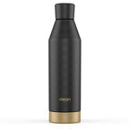 Canteen Bottle -Black – 17 oz Stainless Steel Water Bottle with Removable Bottom