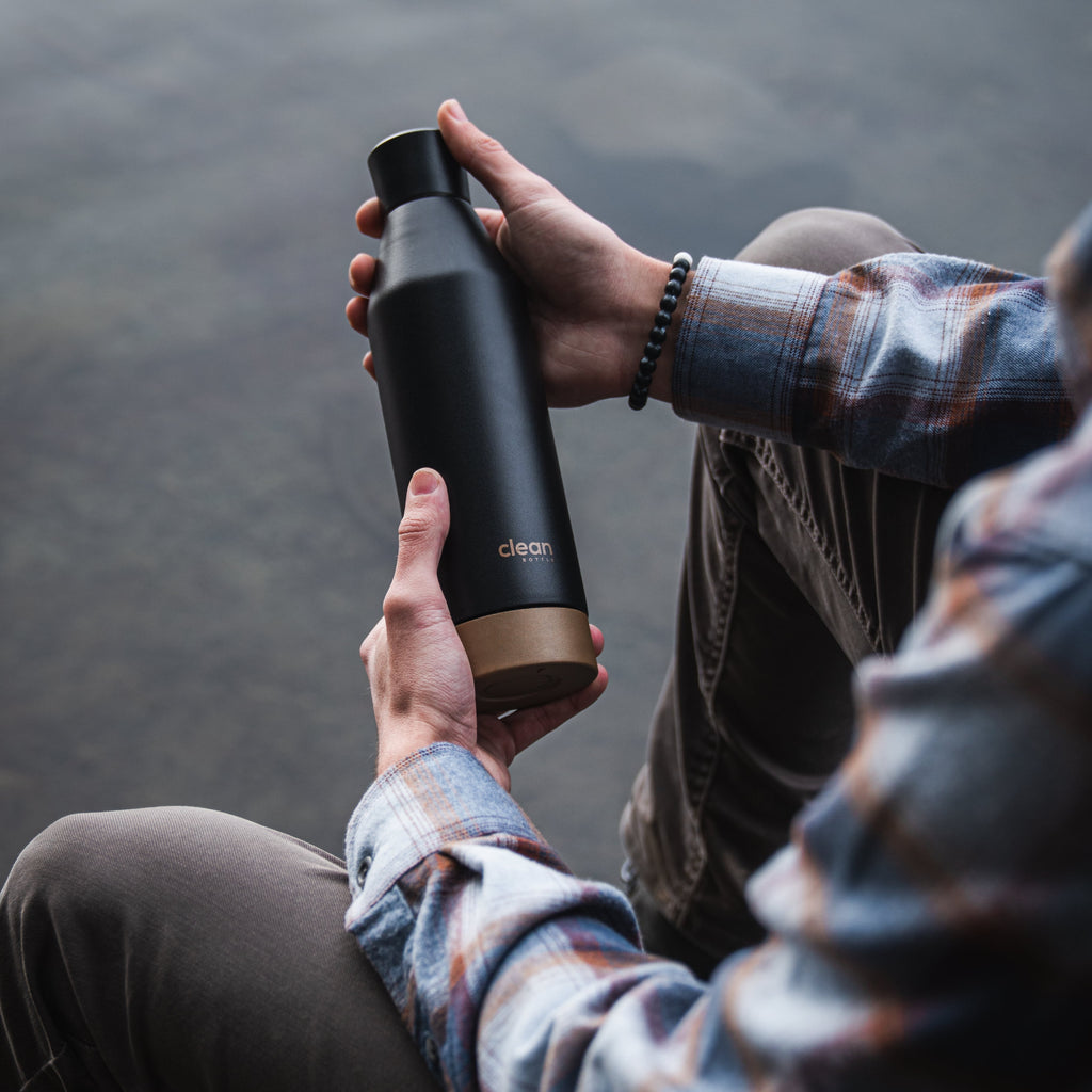 Clean Bottle 17 Oz Insulated Water bottle | Fruit Infuser and Removable Bottom