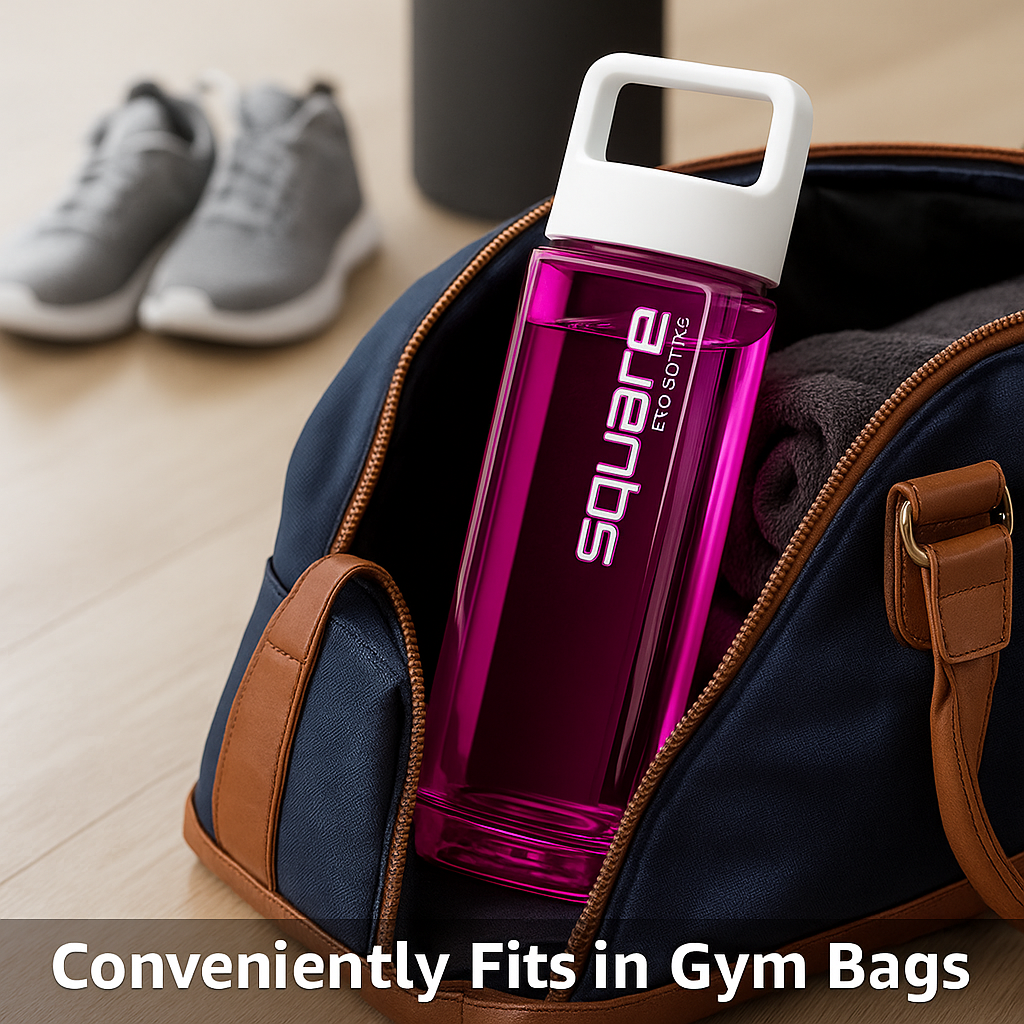 The Square Bottle – Leak-Proof, Easy-Clean Hydration with Patented Design dual cleaning