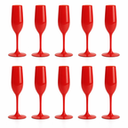 Red Cup Living 5 oz Red Reusable Stemmed Wine Cups