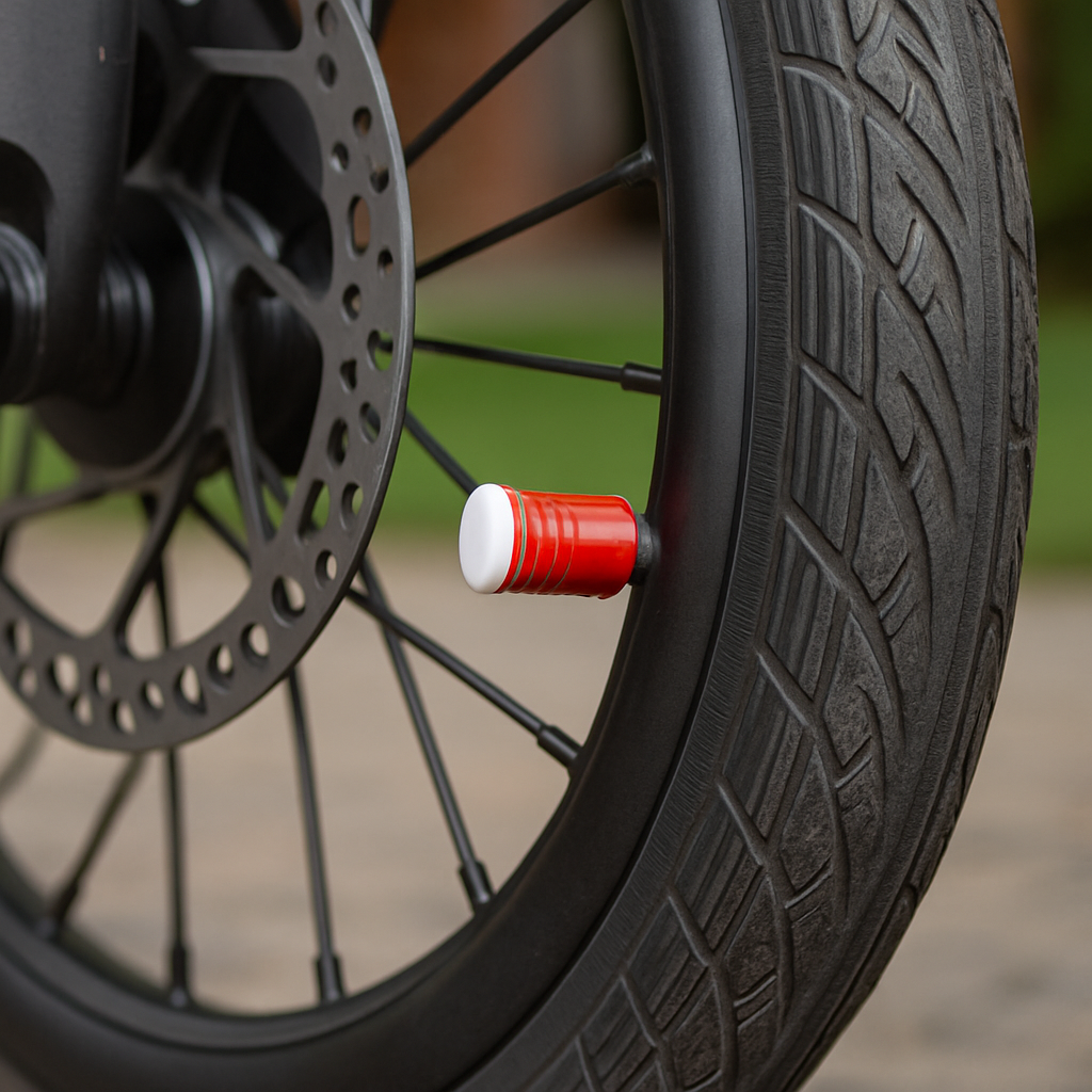 Red Tire Valve Stem Caps – Set of 2