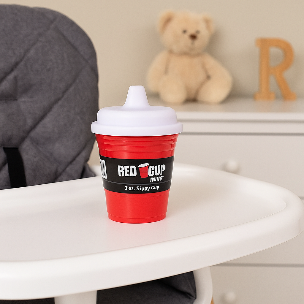 RedCupLiving 8oz Unbreakable Toddler Sippy Cup, BPA-Free, Leak-Proof, 2-Pack