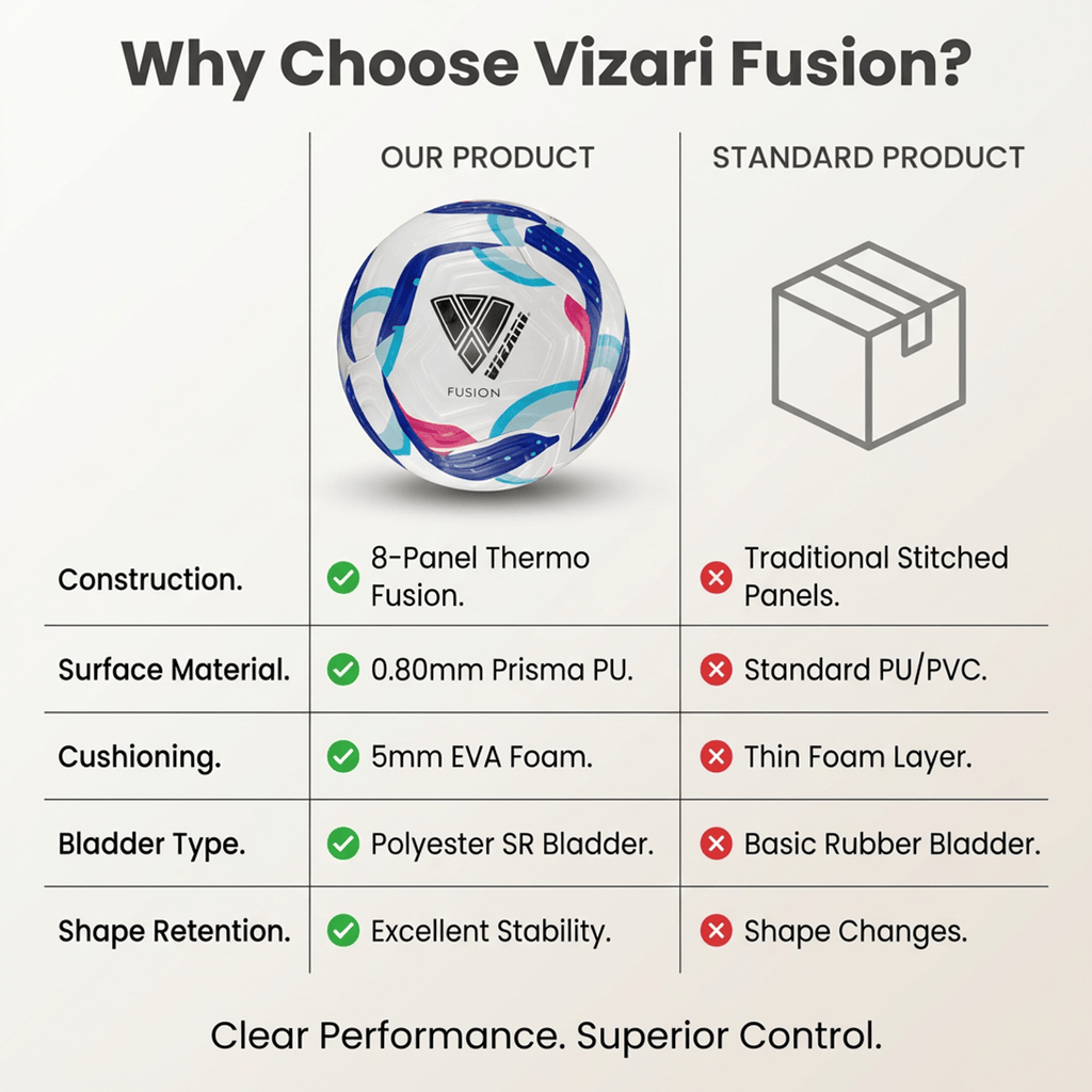 Vizari Fusion Soccer Ball – Size 4 & 5