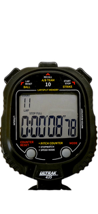 ULTRAK 435 Pitch Counter With Strike Percentage & Pitch Speed Monitor - 10 Memory Stopwatch