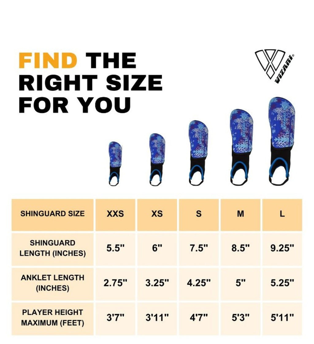 Frost 2 Soccer Shin Guard with Ankle Protection-Blue/Purple - Vizari Sports