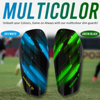 Salinas Soccer Shin Guard with Pocketed Sleeve-Sky/Black - Vizari Sports