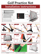 SwingRex Heavy Duty Golf Net for Real Golf Balls – Backyard Practice Net